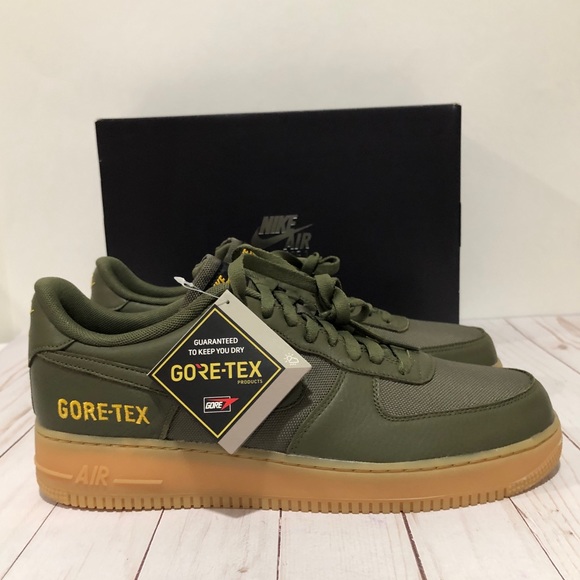 mens olive green air force ones